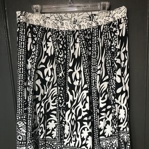 Midi Cotton Printed Skirt Size XL